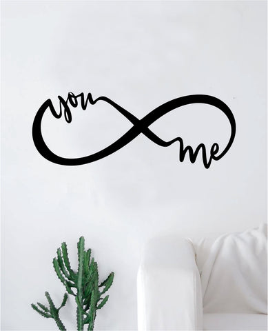 Infinity You And Me Wall Decal Sticker Bedroom Room Art Vinyl Home Decor Teen Kids Infinite Love Nursery Tattoo