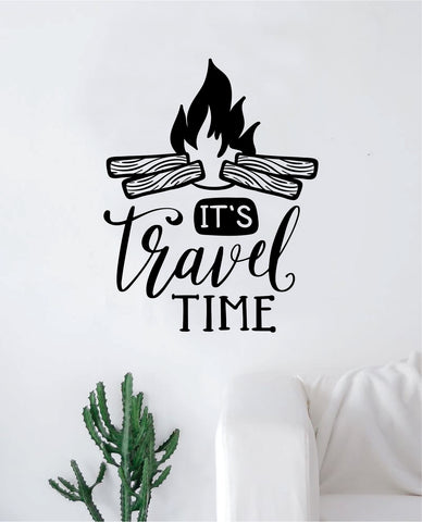 It's Travel Time Decal Sticker Wall Vinyl Art Wall Bedroom Room Home Decor Inspirational Teen Nursery Adventure