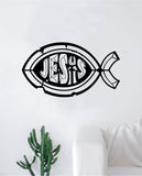 Jesus Fish Decal Sticker Wall Vinyl Art Home Decor Inspirational Kids Nursery Teen Religious God Chuch