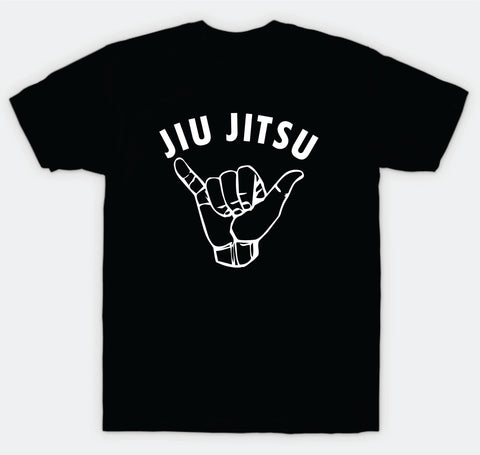 Jiu Jitsu Shaka T-Shirt Tee Shirt Vinyl Heat Press Custom Quote Teen Kids Boy Girl Tshirt Sports MMA Fight Grapple Gym