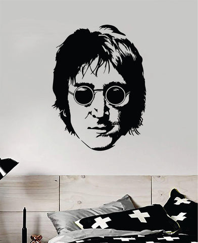 John Lennon Face Wall Decal Home Decor Vinyl Art Sticker Bedroom Room Teen Music The Beatles