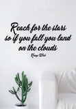 Kanye West One Reach For the Stars Quote Wall Decal Home Decor Bedroom Sticker Vinyl Art Rap Music Yeezy Hip Hop Teen Inspirational