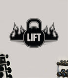 Kettlebell Lift Wall Decal Sticker Vinyl Art Wall Bedroom Home Decor Inspirational Motivational Teen Sports Gym Fitness Girls Train Beast