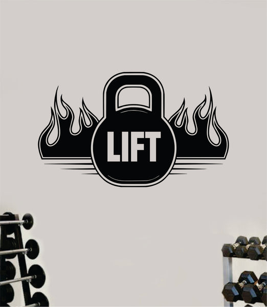 Kettlebell Lift Wall Decal Sticker Vinyl Art Wall Bedroom Home Decor I