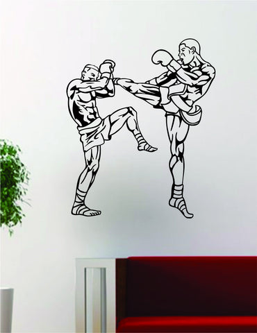 Kickboxers Fighters MMA Design Decal Sticker Wall Vinyl Decor Art