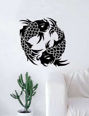 Koi Fish v8 Decal Sticker Wall Vinyl Art Home Decor Decoration Teen Bedroom Ocean Beach