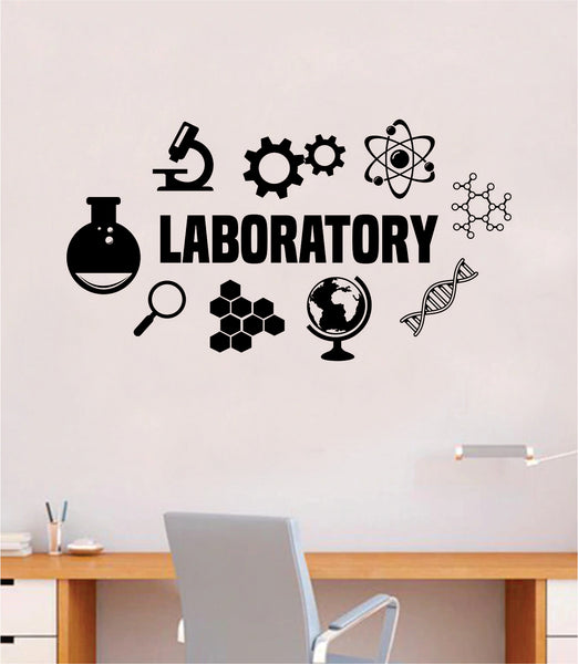 Laboratory Science Quote Decal Sticker Wall Vinyl Art Home Room Decor ...
