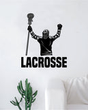 Lacrosse Decal Sticker Room Bedroom Wall Vinyl Art Decor Girl Boy Teen Kids Sports Field Goal