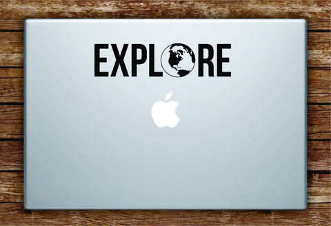 Explore Decal Sticker Vinyl Art Quote Macbook Apple Decor Quote World Travel Adventure