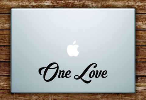One Love v3 Laptop Decal Sticker Vinyl Art Quote Macbook Apple Decor Quote Bob Marley Music