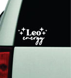 Leo Energy Car Decal Truck Window Windshield JDM Bumper Sticker Vinyl Quote Boy Girls Funny Mom Milf Women Trendy Cute Aesthetic Zodiac Sign Horoscope