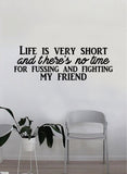 Life is Very Short V3 The Beatles Wall Decal Sticker Vinyl Art Bedroom Room Decor Decoration Teen Quote Inspirational Music John Lennon Paul McCartney