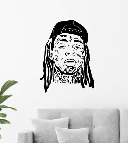 Lil Wayne Wall Decal Home Decor Art Sticker Vinyl Bedroom Room Boy Girl Teen Music Hip Hop Rap