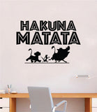 Lion King Hakuna Matata Wall Decal Home Decor Art Sticker Vinyl Bedroom Room Kids Baby Nursery Playroom Boy Girl Cartoon Movie Disney Simba Timon Pumba