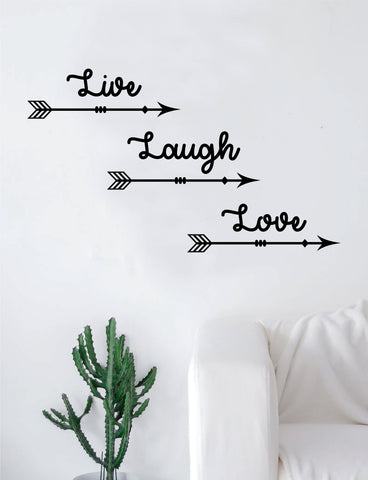 Live Laugh Love Arrows Quote Wall Decal Sticker Room Art Vinyl Home Decor Living Room Bedroom Inspirational