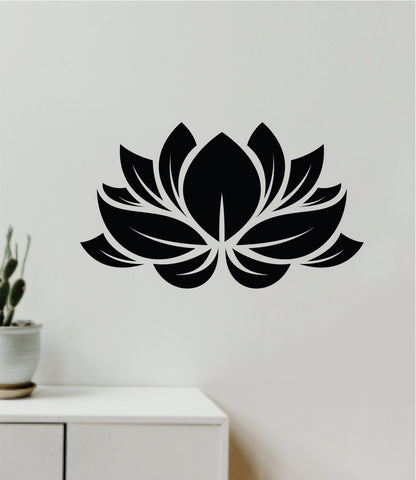 Lotus Flower V5 Quote Wall Decal Sticker Vinyl Art Decor Bedroom Boy Girl Baby Teen Namaste Yoga Meditate Zen Buddha