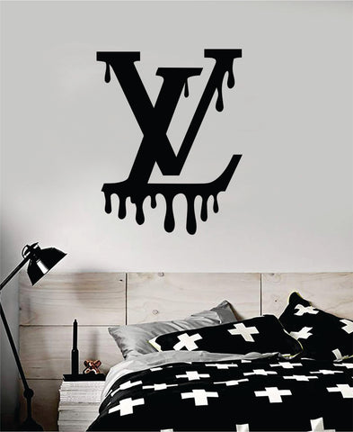 Louis Vuitton Logo Pattern V7 Wall Decal Home Decor Bedroom Room Vinyl  Sticker Art Quote Designer Brand Luxury Girls Cute Expensive LV
