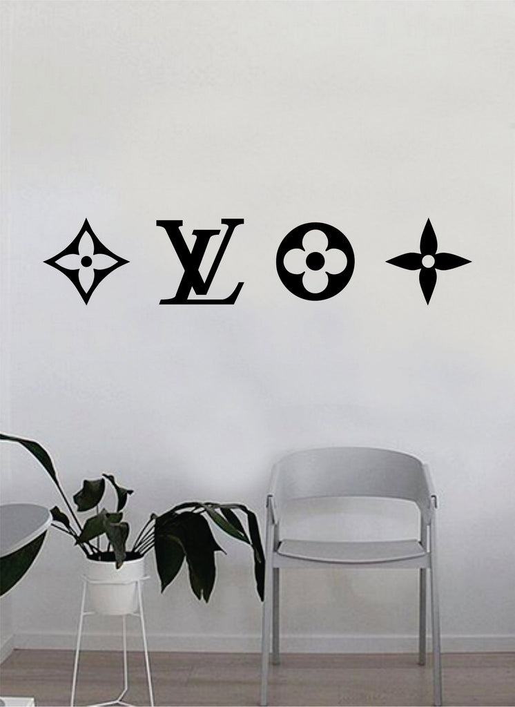 Louis Vuitton Logo Pattern Wall Decal Home Decor Bedroom Room Vinyl St –  boop decals