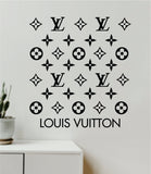 Louis Vuitton Logo Pattern V7 Wall Decal Home Decor Bedroom Room