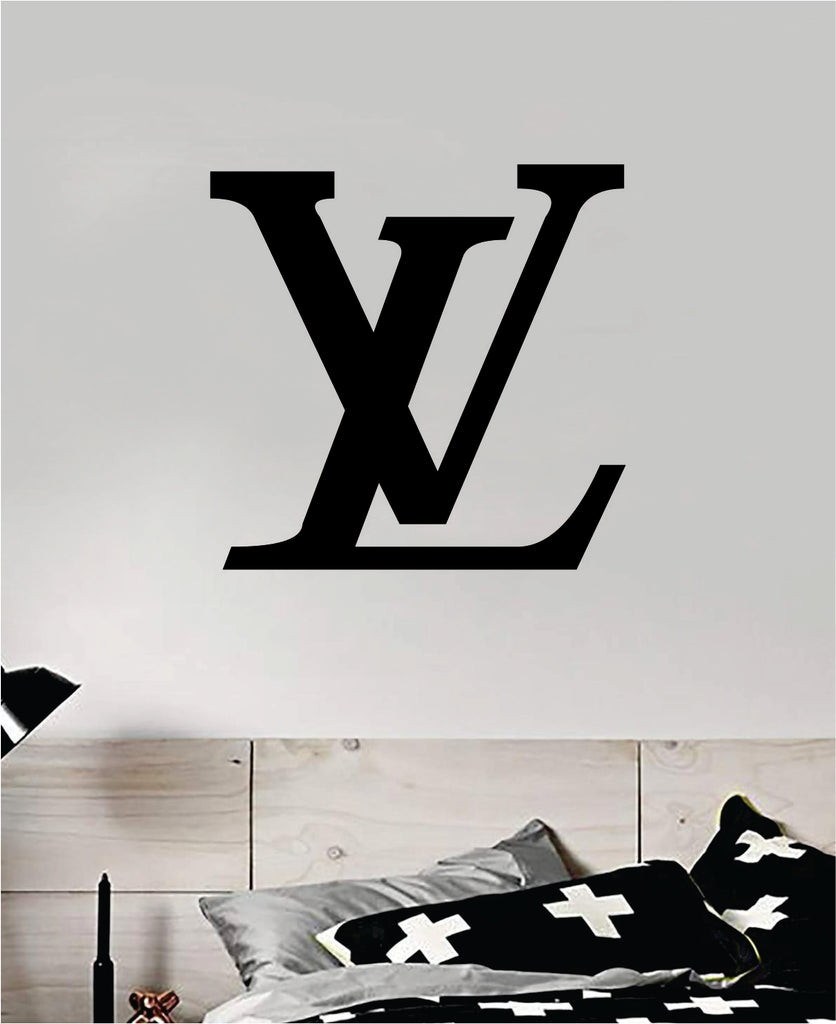 Louis Vuitton Logo Pattern V2 Wall Decal Home Decor Bedroom Room Vinyl  Sticker Art Quote Designer Brand Luxury Girls Cute Expensive LV