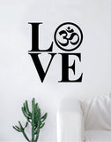 Love OM Decal Sticker Wall Vinyl Art Home Decor Teen Nursery Yoga Meditate Zen Namaste