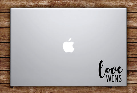Love Wins Laptop Apple Macbook Car Quote Wall Decal Sticker Art Vinyl Inspirational Beautiful Pride
