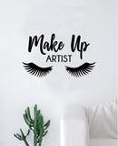Make Up Artist Decal Sticker Room Bedroom Wall Vinyl Decor Art Teen Girls Lashes Brows Inspirational Beauty