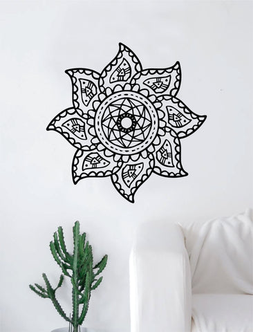 Mandala Boho Sun Decal Sticker Wall Vinyl Art Home Decor Teen Beautiful Yoga Namaste