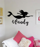 Mermaid Custom Name Wall Decal Sticker Vinyl Art Bedroom Living Room Nursery Quote Girls Customization