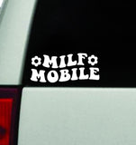 Milf Mobile V2 Car Decal Truck Window Windshield Mirror Rearview JDM Bumper Sticker Vinyl Quote Girls Funny Family Women Trendy Meme Kids Groovy Flowers Mom