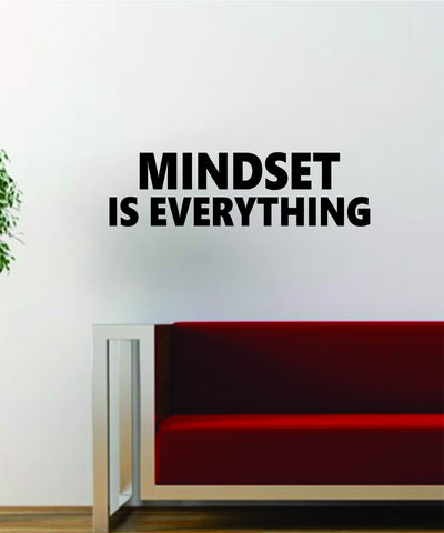 Mindset is Everything Quote Inspirational Decal Sticker Wall Vinyl Art Wall Room Decor Decoration