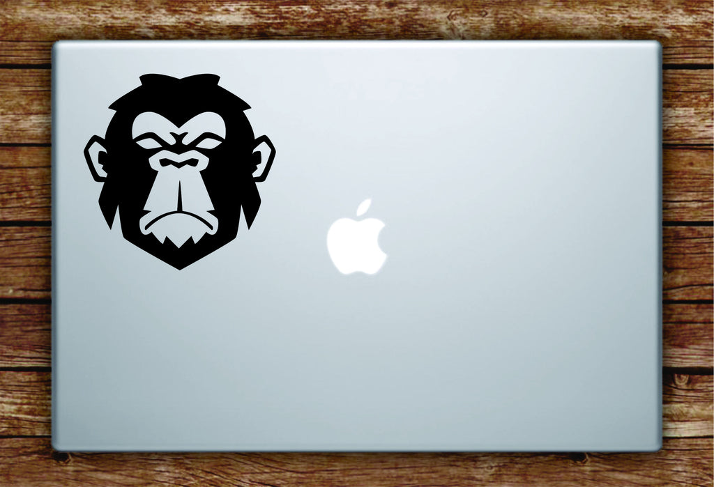 Monkey Face Laptop Apple Macbook Quote Wall Decal Sticker Art Vinyl An ...