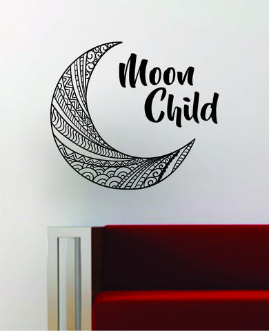 Moon Child Quote Space Stars Boho Decal Sticker Vinyl Wall Room Decor Decoration Art