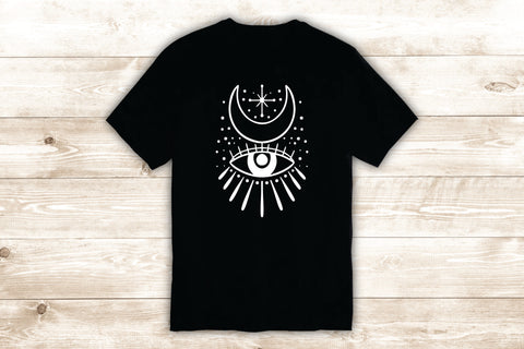 Moon Eye T-Shirt Tee Shirt Vinyl Heat Press Custom Inspirational Quote Teen Motivational Tattoo Boho