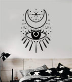 Moon Eye V1 Decal Sticker Wall Vinyl Art Wall Bedroom Room Home Decor Teen Inspirational Yoga Zen Meditate Namaste Tattoo Boho All Seeing