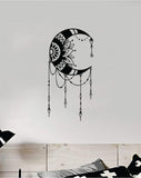 Moon Mandala Art Wall Decal Sticker Vinyl Room Bedroom Decor Teen Space Geometric Dreamcatcher Boho Tattoo Flowers Girls Yoga