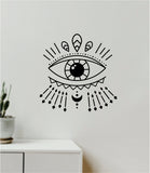 Moon Eye V5 Decal Sticker Wall Vinyl Art Wall Bedroom Room Home Decor Teen Inspirational Girls Yoga Zen Meditate Namaste Tattoo Boho All Seeing
