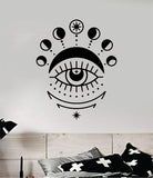 Moon Eye V7 Wall Decal Sticker Vinyl Art Bedroom Room Home Decor Teen Inspirational Girls Yoga Zen Meditate Namaste Tattoo Boho All Seeing