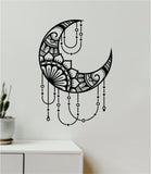 Moon Mandala V3 Art Wall Decal Sticker Vinyl Room Bedroom Decor Teen Geometric Dreamcatcher Boho Tattoo Flowers Girls Yoga Adventure