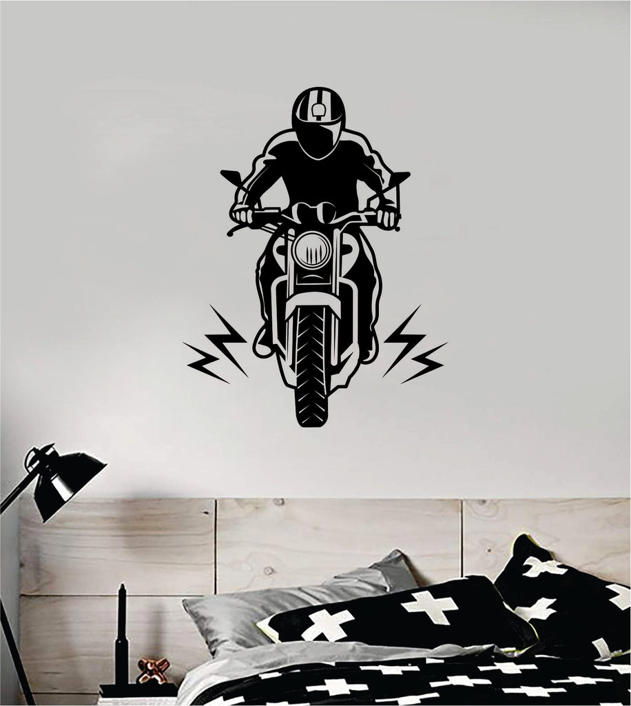 Motorcycle V5 Moto Auto Bike Wall Decal Sticker Vinyl Art Bedroom Room  Decor Teen Boy Girl Race