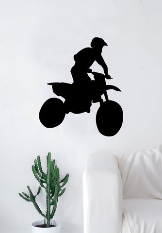 Dirtbike Trick v3 Decal Sticker Bedroom Room Wall Vinyl Art Home Decor Teen Sports Moto X Auto Rider Biker Race Dirt Brap