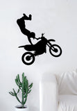 Dirtbike Trick v4 Decal Sticker Bedroom Room Wall Vinyl Art Home Decor Teen Sports Moto X Auto Rider Biker Race Dirt Brap