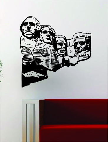 Mount Rushmore Decal Wall Vinyl Art Decor Room Design History School USA America Presidents