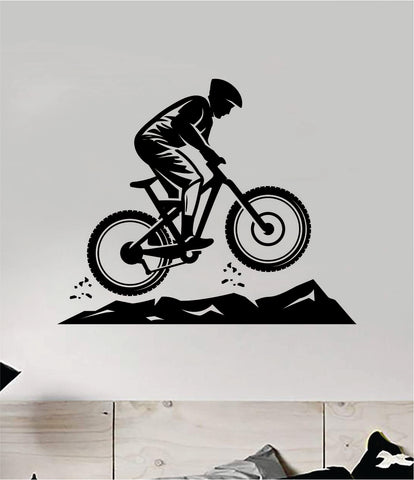 Mountain Biker Wall Decal Home Room Bedroom Decor Vinyl Art Sticker Sports Teen Kids Bike Bicycle Boy Girl BMX