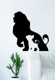 Mufassa Simba Lion King Silhouette Design Decal Sticker Wall Vinyl Decor Art Movie Disney Cartoon Kid Cute Baby