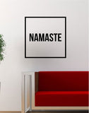 Namaste Simple Square Design Yoga Quote Wall Decal Sticker Vinyl Art Home Decor Decoration