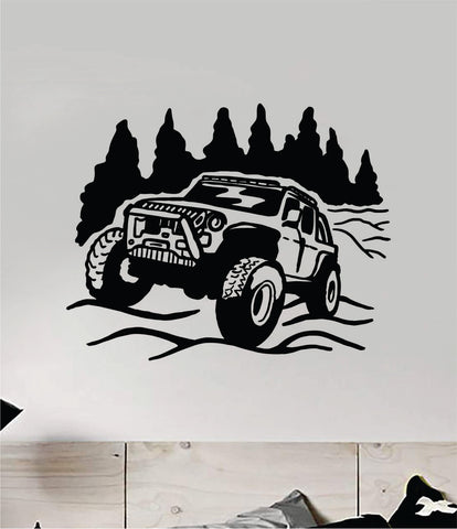 Off-Roading Quote Wall Decal Sticker Room Bedroom Art Vinyl Decor Teen Inspirational Trees Travel Wanderlust Car Truck Jeep Dirt Mud Snow Rocks