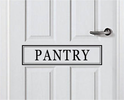 Pantry Quote Wall Decal Sticker Bedroom Room Art Vinyl Inspirational Door Sign Teen Home Family Mom Kitchen Food Snacks Eat