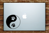 Paw Print Yin Yang Laptop Decal Sticker Vinyl Art Quote Macbook Apple Decor Dog Animal Puppy