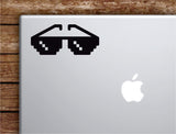 Pixel Sunglasses Laptop Wall Decal Sticker Vinyl Art Quote Macbook Apple Decor Car Window Truck Teen Inspirational Girls Funny Gamer Thug Life Meme